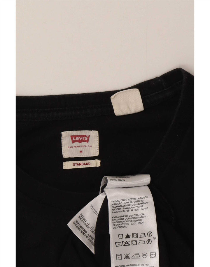 Ανδρικό T-Shirt Levi's Standard Fit Top Μεσαίο μαύρο βαμβακερό