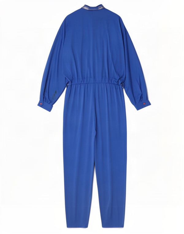 Anna Lugli Γυναικεία Ολόσωμη φόρμα IT 42 Medium Blue Geometric Polyester