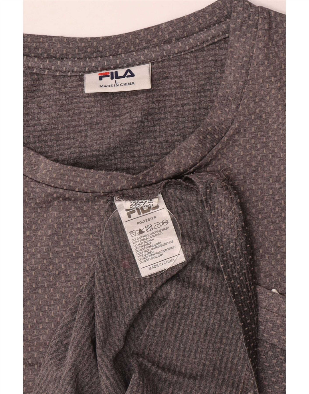 Ανδρικό T-Shirt Fila Top Large Grey Polyester