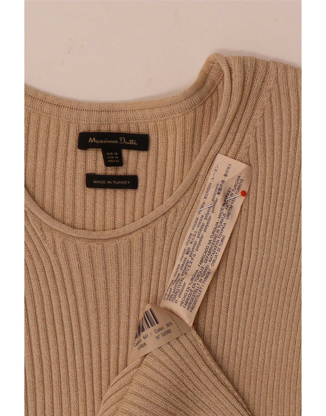 Massimo Dutti γυναικείο μάξι φόρεμα UK 12 μεσαία μπεζ βισκόζη