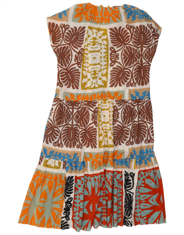 Zara Γυναικείο Maxi Φόρεμα UK 18 XL Πολύχρωμο Βαμβακερό Patchwork