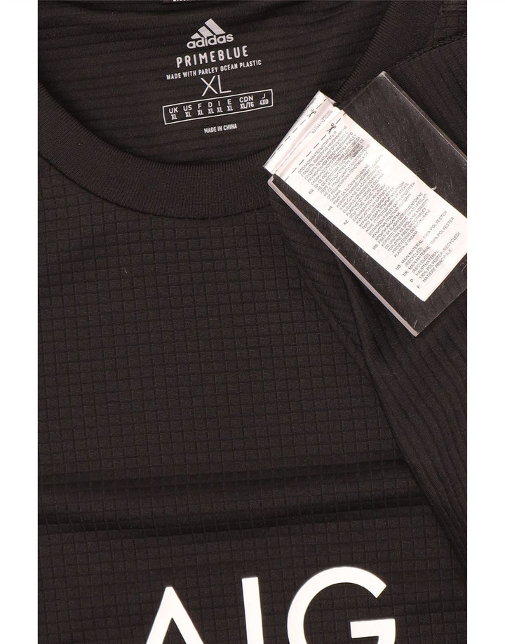 Γραφικό T-Shirt Adidas Ανδρικό All Blacks Top XL Μαύρο Πολυεστέρας