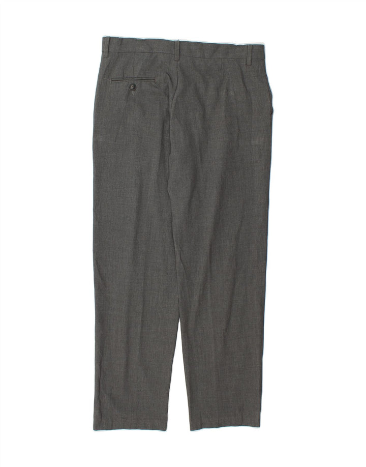 CHAPS Boys Straight Chino Trousers 13-14 Years W30 L27 Grey Polyester Vintage Chaps and Second-Hand Chaps from Messina Hembry 