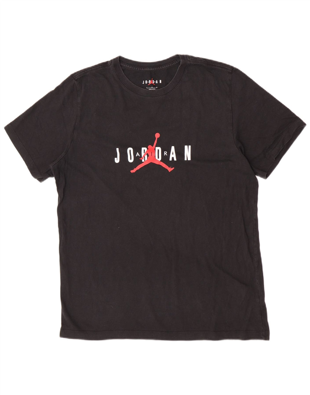 Jordan Ανδρικό γραφικό T-Shirt Top μεγάλο μαύρο βαμβακερό