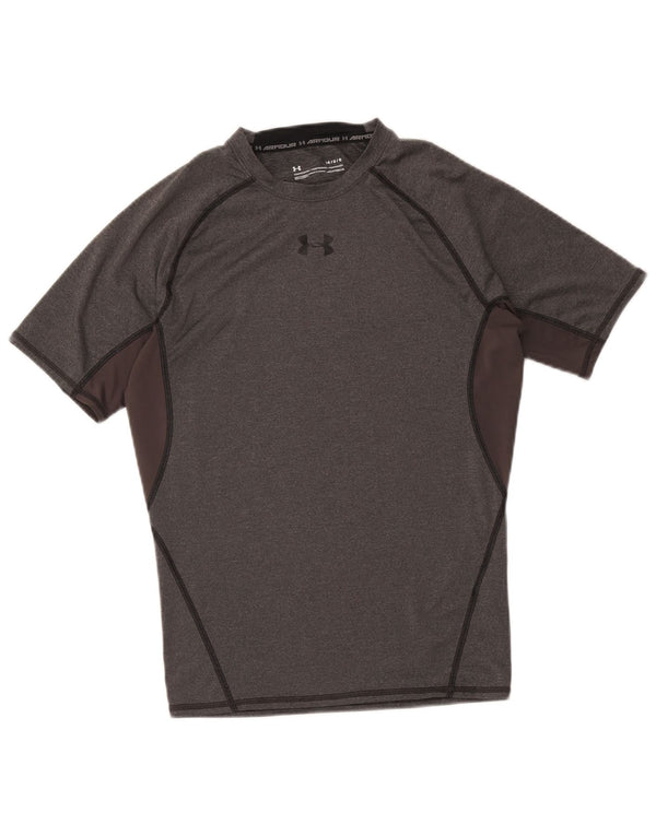 Γυναικείο μπλουζάκι Under Armour Heat Gear Top UK 14 Large Grey Colourblock
