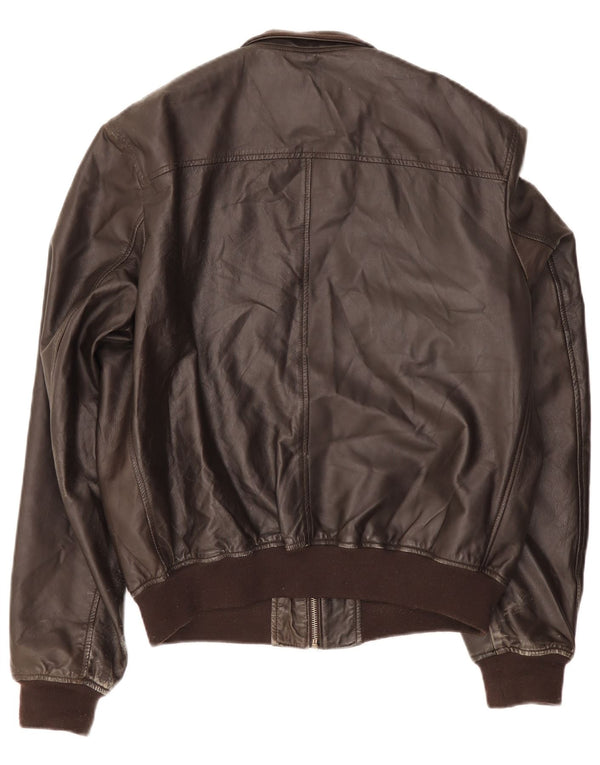 Vintage Ανδρικό Δερμάτινο Μπουφάν UK 42 XL Καφέ