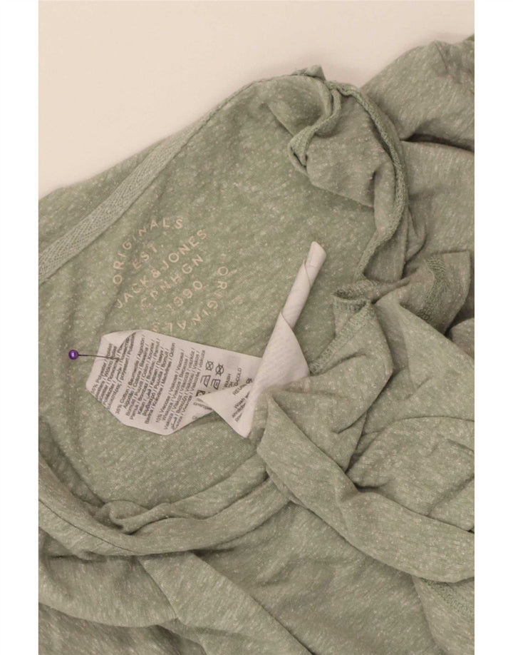 Jack & Jones Ανδρικό T-Shirt Top Large Green Flecked Polyester