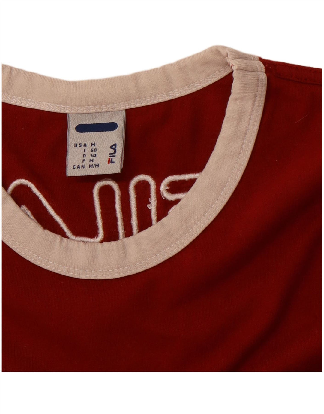Ανδρικό γραφικό μπλουζάκι FILA Top Medium Red Colourblock