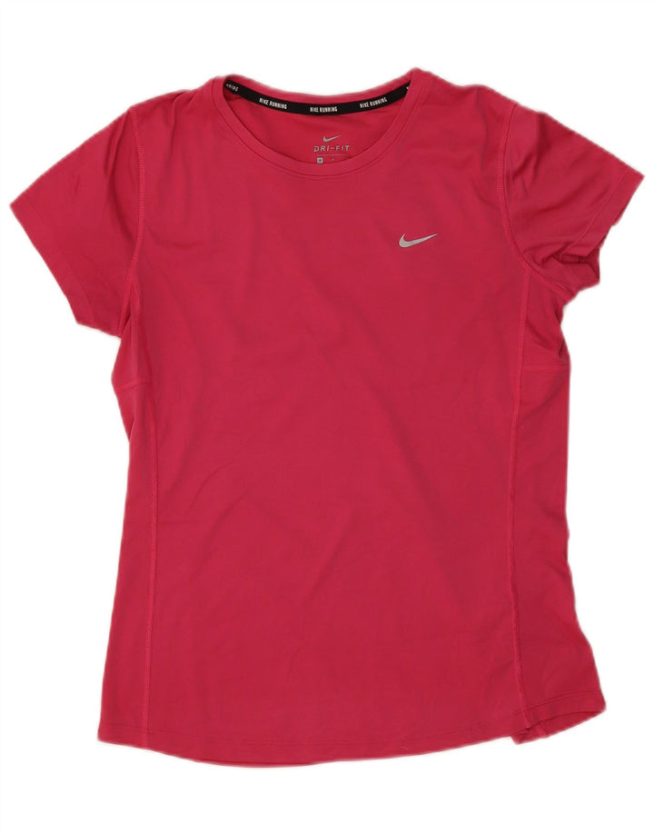 Γυναικείο μπλουζάκι τρεξίματος Nike Dri Fit Top 14 μεσαίου ροζ πολυεστέρα