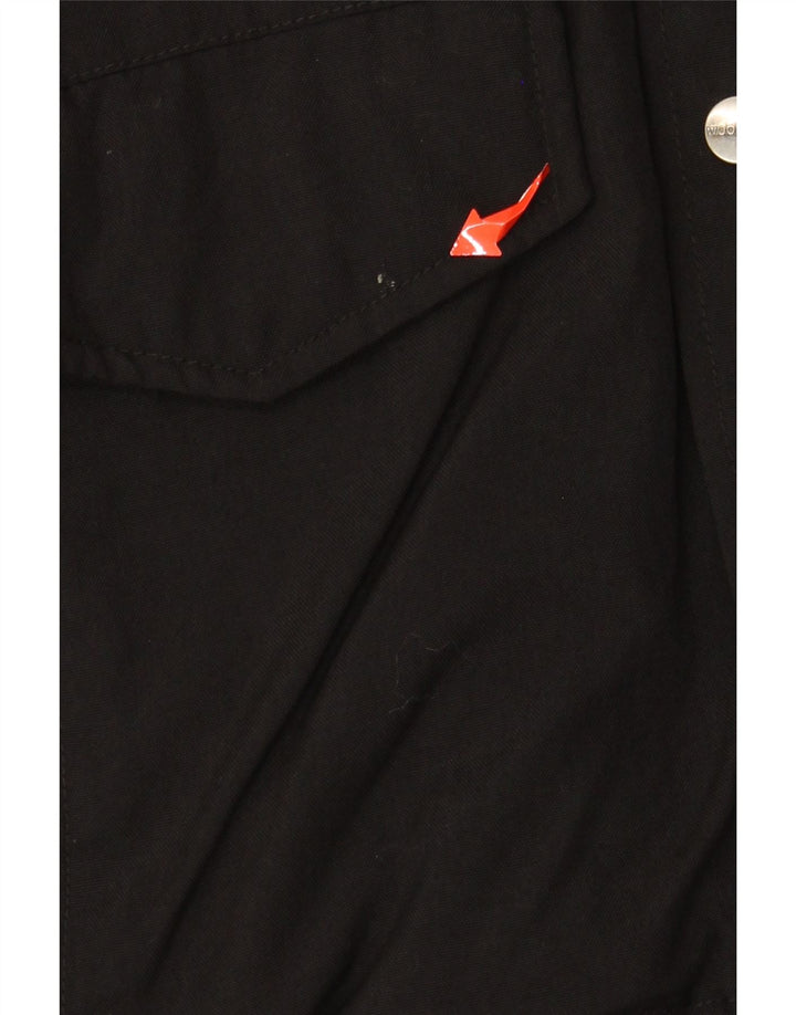 Ανδρικό μπουφάν με κουκούλα WOOLRICH UK 38 Medium Black Nylon