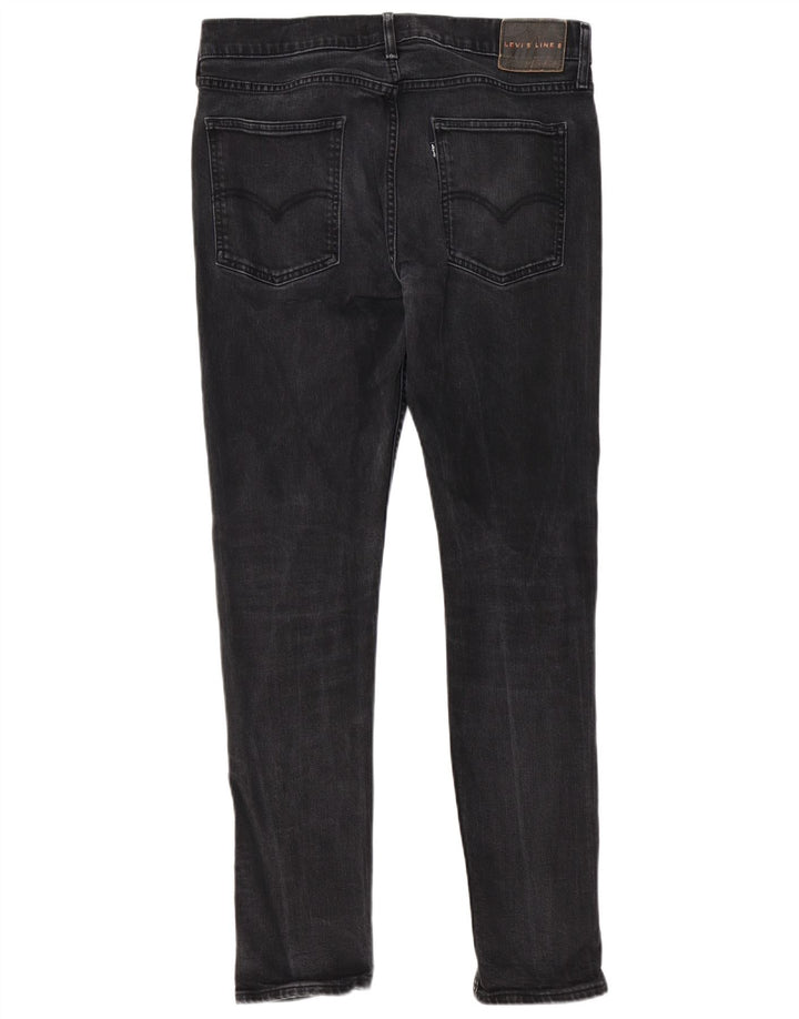 Ανδρικό τζιν Levi's Slim W34 L31 μαύρο βαμβακερό