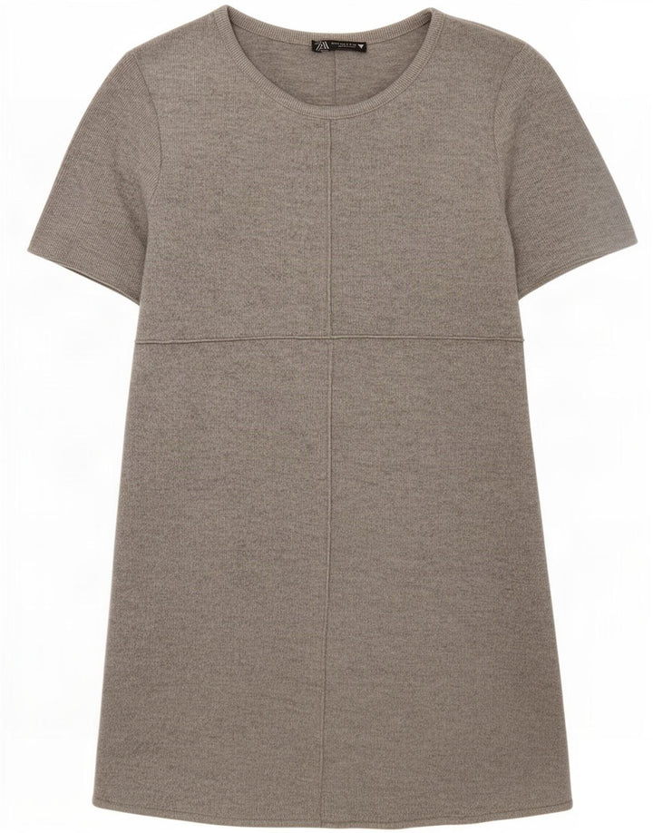 Zara Γυναικείο T-Shirt Φόρεμα UK 8 Small Grey Polyester