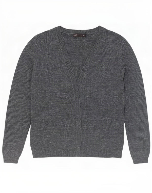 Marks & Spencer Γυναικείο ανοιχτό πουλόβερ UK 10 Small Navy Blue Flecked