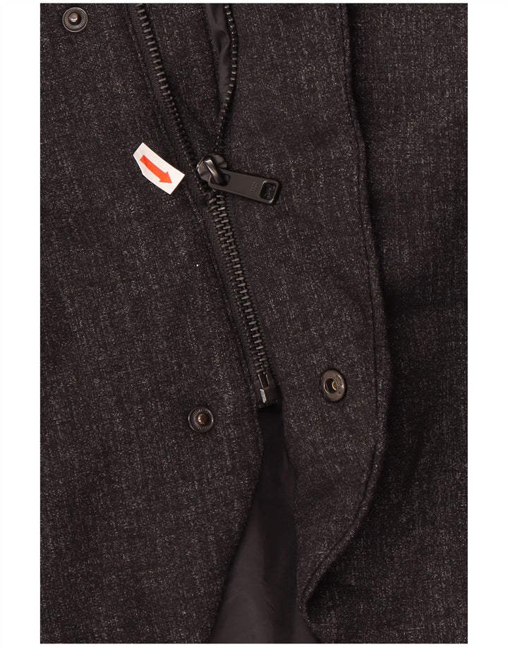 ZARA Ανδρικό παλτό UK 40 Large Μαύρο Πολυεστέρας