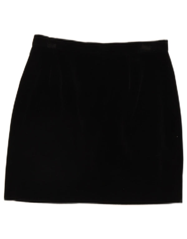 Elizabeth Ascot Γυναικεία βελούδινη μίνι φούστα IT 42 Medium W28 Μαύρη