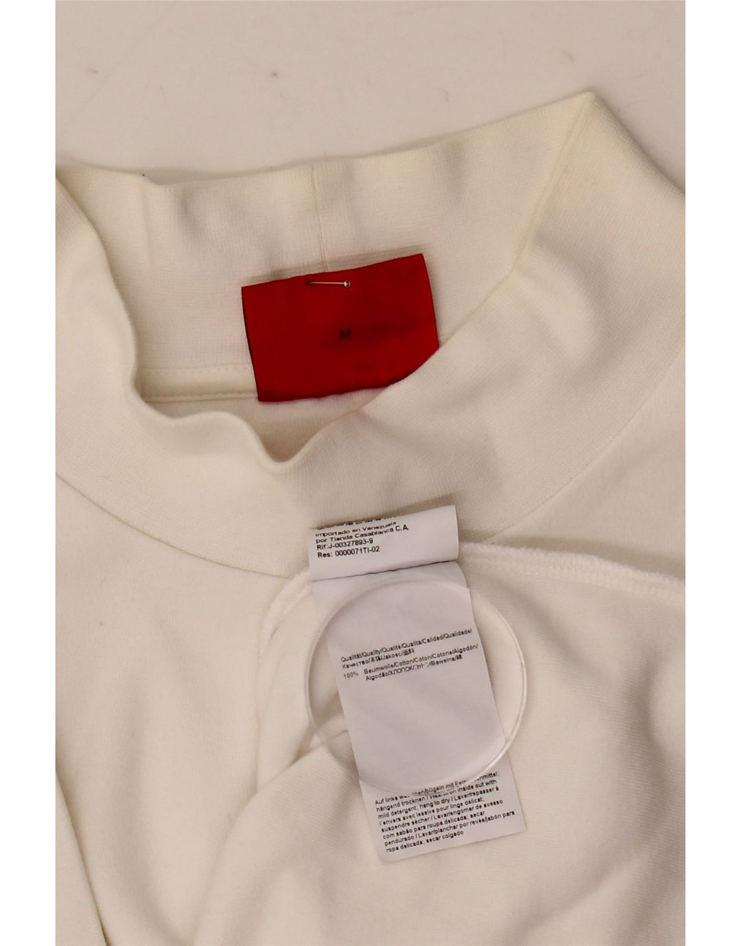 Ανδρικό T-Shirt Hugo Boss Τοπ μεσαίο λευκό βαμβακερό