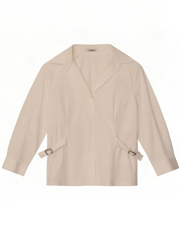 Naracamicie Γυναικείο πουκάμισο 3/4 μανίκι UK 14 Medium White