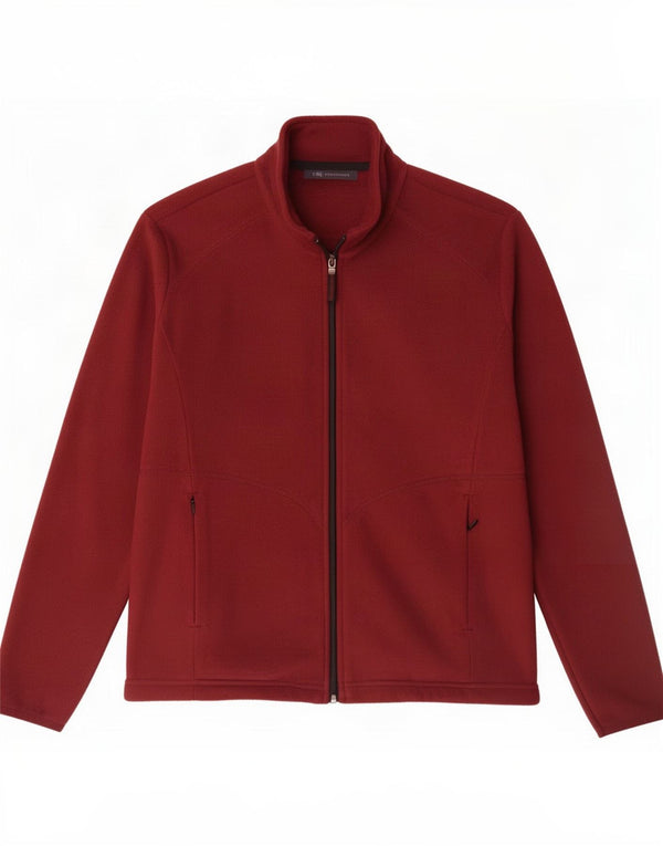 Marks & Spencer Γυναικείο Fleece Jacket UK 22 3XL Βουργουνδίας Πολυεστέρας