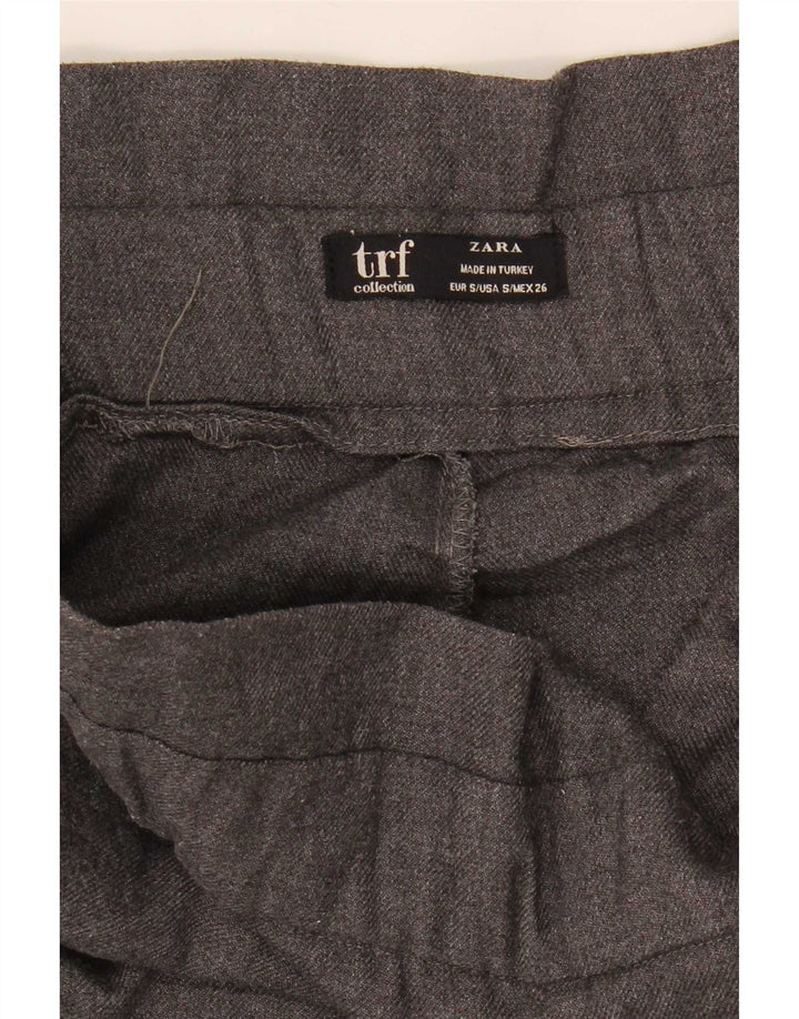 Zara Γυναικείο Cropped Παντελόνι Μικρό W26 L23 Γκρι