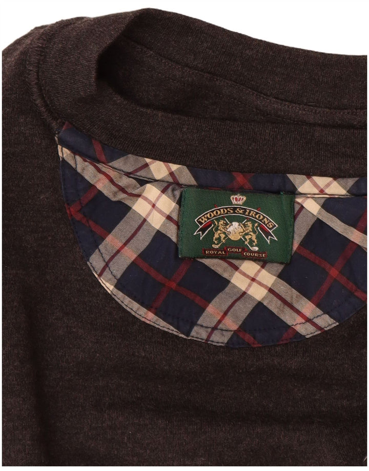 WOODS & IRONS Ανδρικό Φούτερ Jumper XL Καφέ