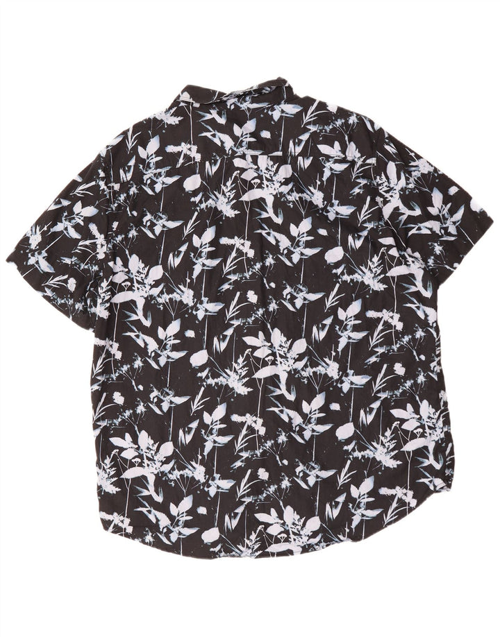 Ανδρικό κοντομάνικο πουκάμισο LEVI'S XL μαύρο φλοράλ βαμβακερό