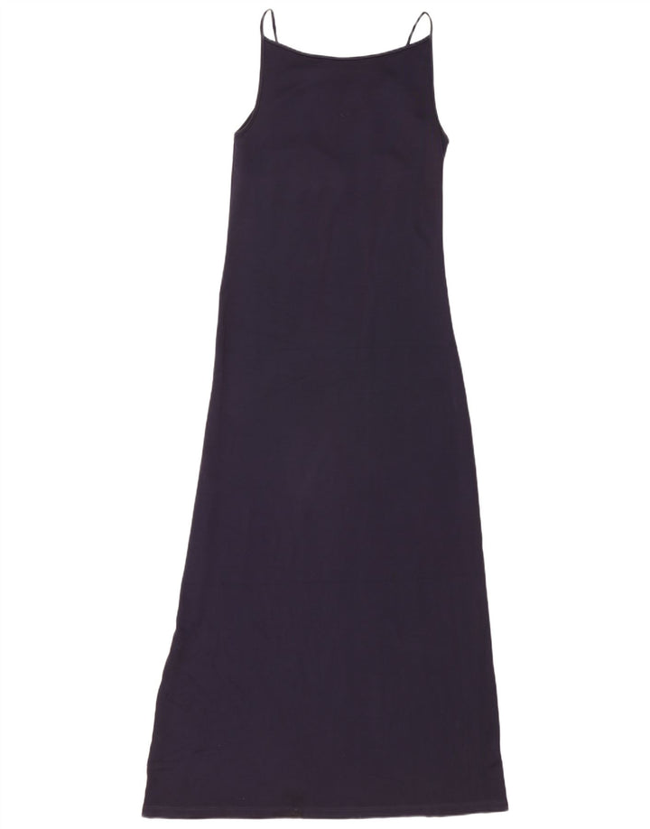 Max Mara Γυναικείο Maxi Sundress UK 12 Medium Navy Blue Viscose