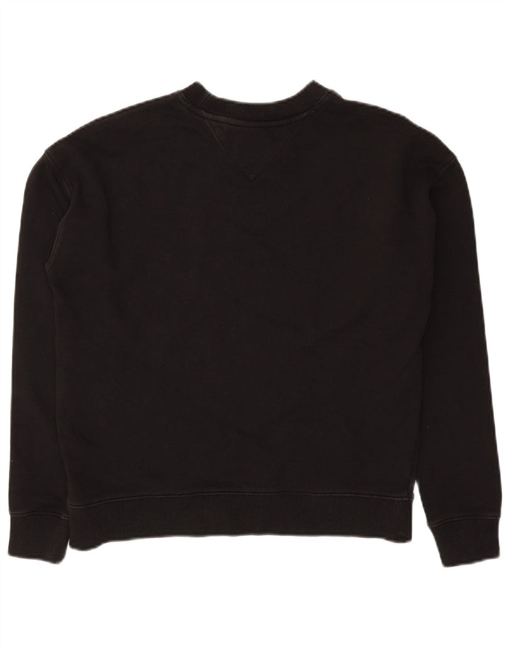 Tommy Hilfiger Γυναικεία φούτερ Crop Oversized Jumper UK 10 Small Black