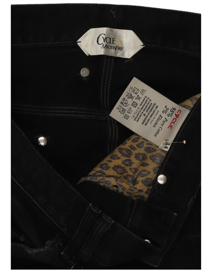 Cycle Mens Distressed Slim Jeans W34 L32 Μαύρο βαμβακερό