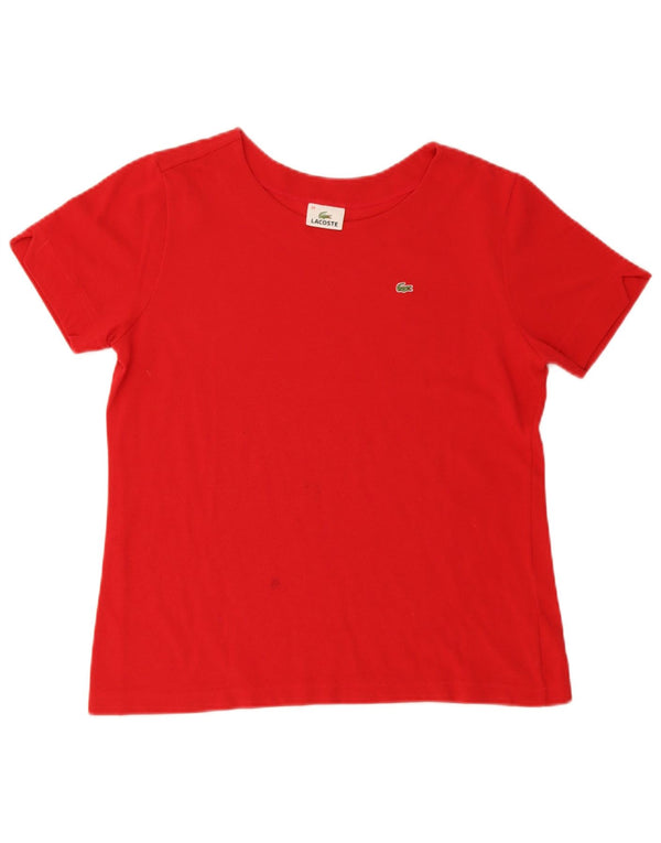Γυναικείο T-Shirt LACOSTE Top Size 44 Μεγάλο Κόκκινο