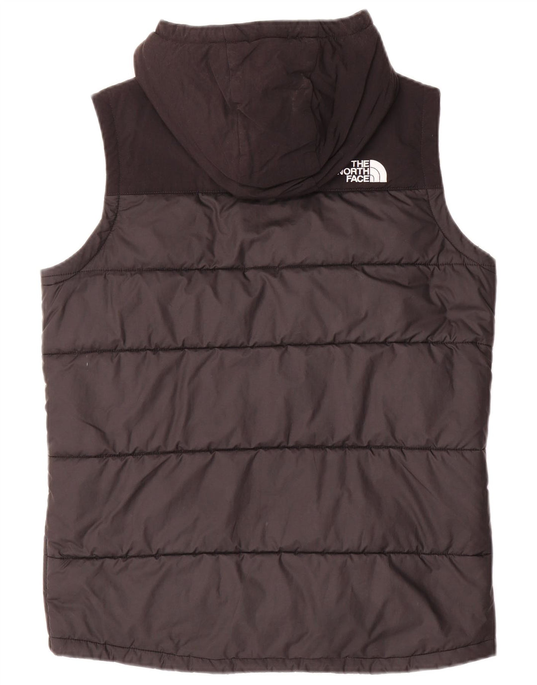 THE NORTH FACE Boys Hooded Gilet Gilet 14-15 Years XL Black Polyester