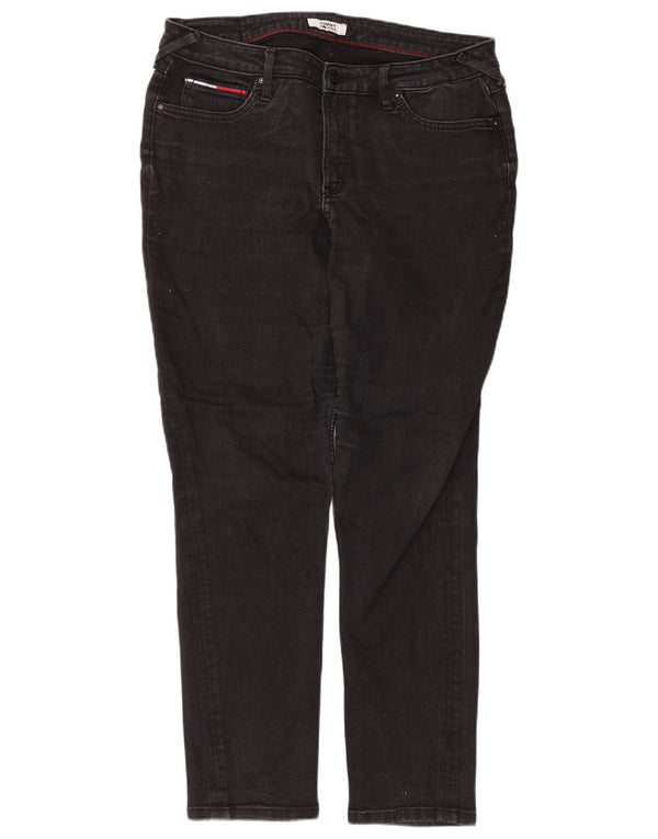 Tommy Hilfiger Womens Slim Jeans W31 L28 Black Cotton