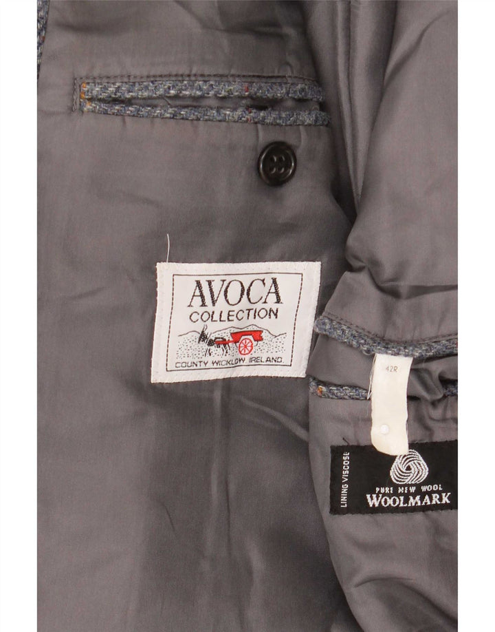 Avoca Ανδρικό σακάκι σακάκι με 3 κουμπιά UK 42 XL Γκρι μαλλί