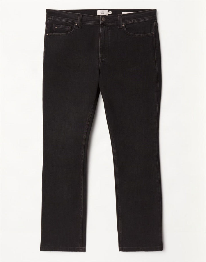 Ανδρικό τζιν κανονικό ίσιο Marks & Spencer W36 L31 Μαύρο βαμβακερό