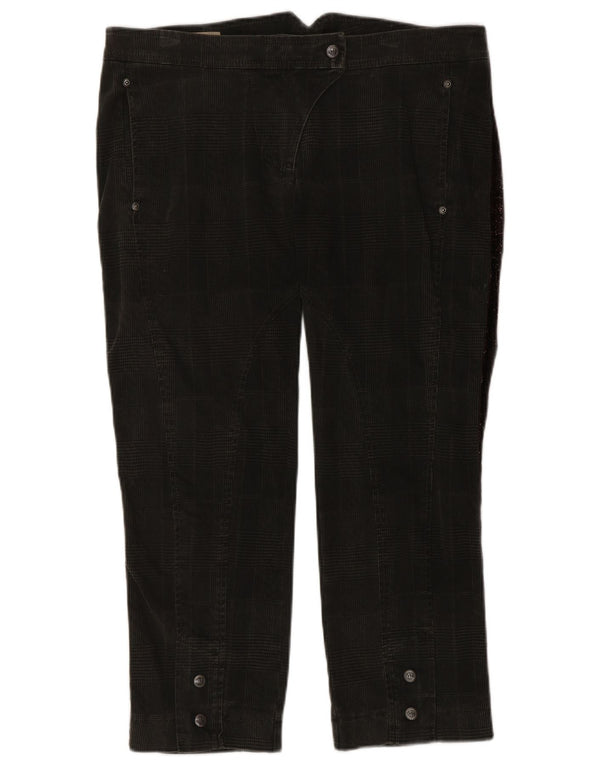 Marlboro Classics Γυναικείο Slim Cropped Παντελόνι EU 46 XL W32 L24 Brown Check