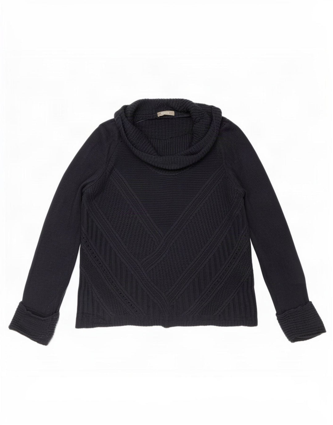 Γυναικείο πουλόβερ με ρολό λαιμόκοψης Oasis UK 14 Medium Navy Blue Πολυακρυλικό