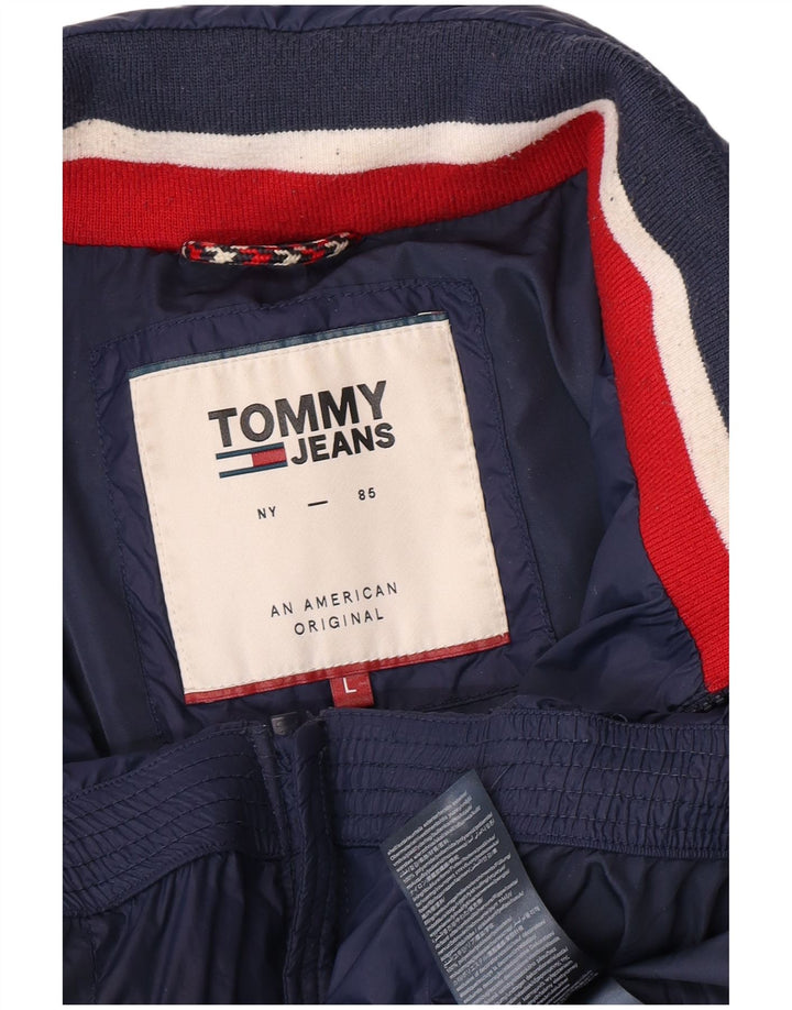 Tommy Hilfiger Ανδρικό μπουφάν UK 40 Large Navy Blue Polyamide