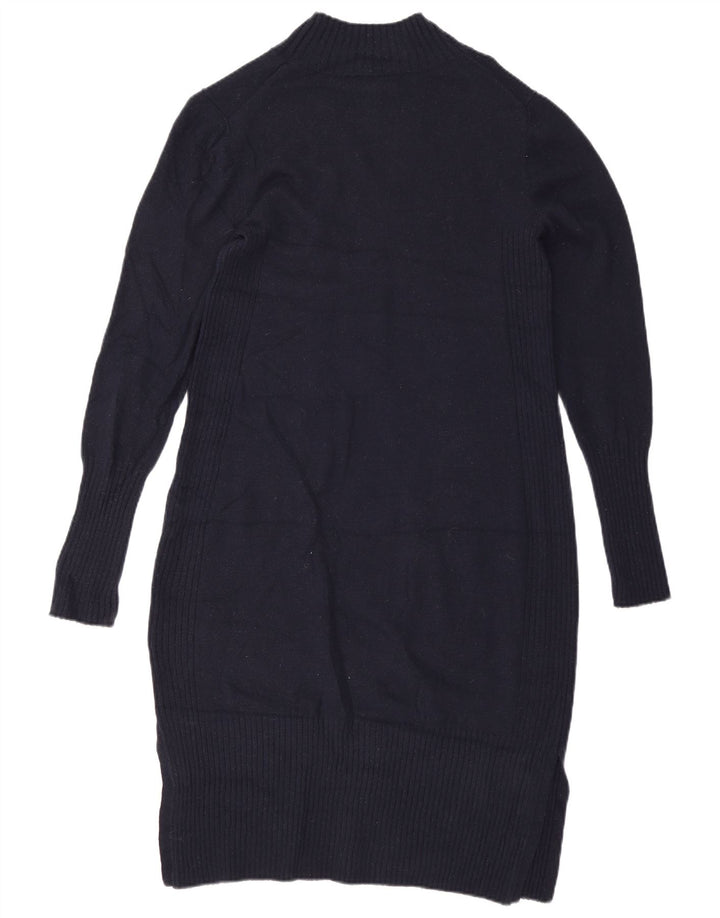 Hobbs γυναικείο φόρεμα άλτης UK 12 Medium Navy Blue Wool
