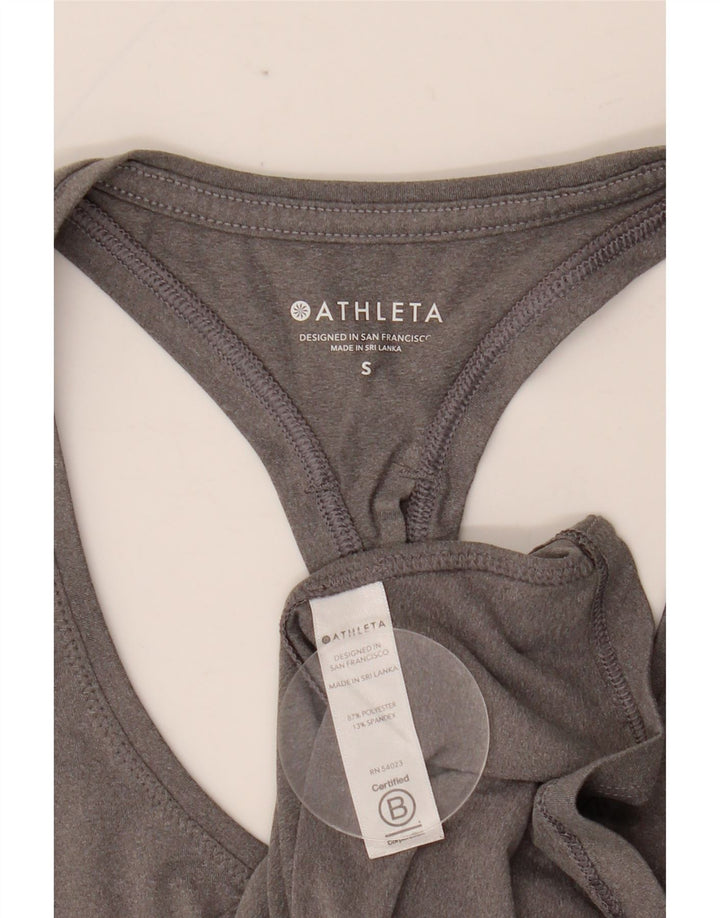 ATHLETA Γυναικείο Γιλέκο Τοπ UK 8 Small Grey Polyester