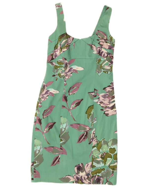Γυναικείο αμάνικο φόρεμα Coast UK 10 Small Green Floral Βαμβακερό