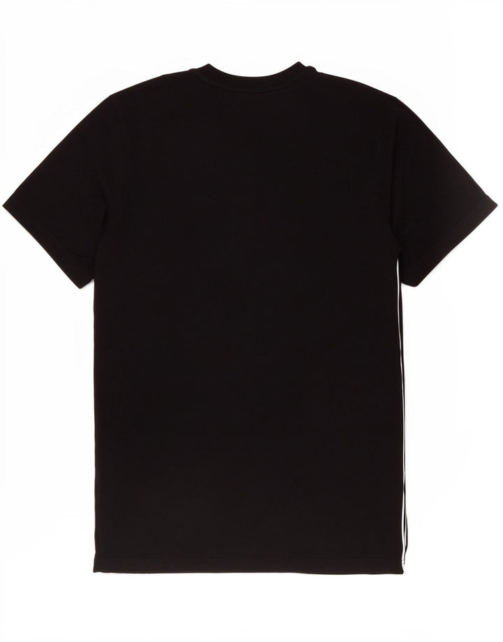 Ανδρικό T-Shirt Adidas Τοπ μεσαίο μαύρο βαμβακερό