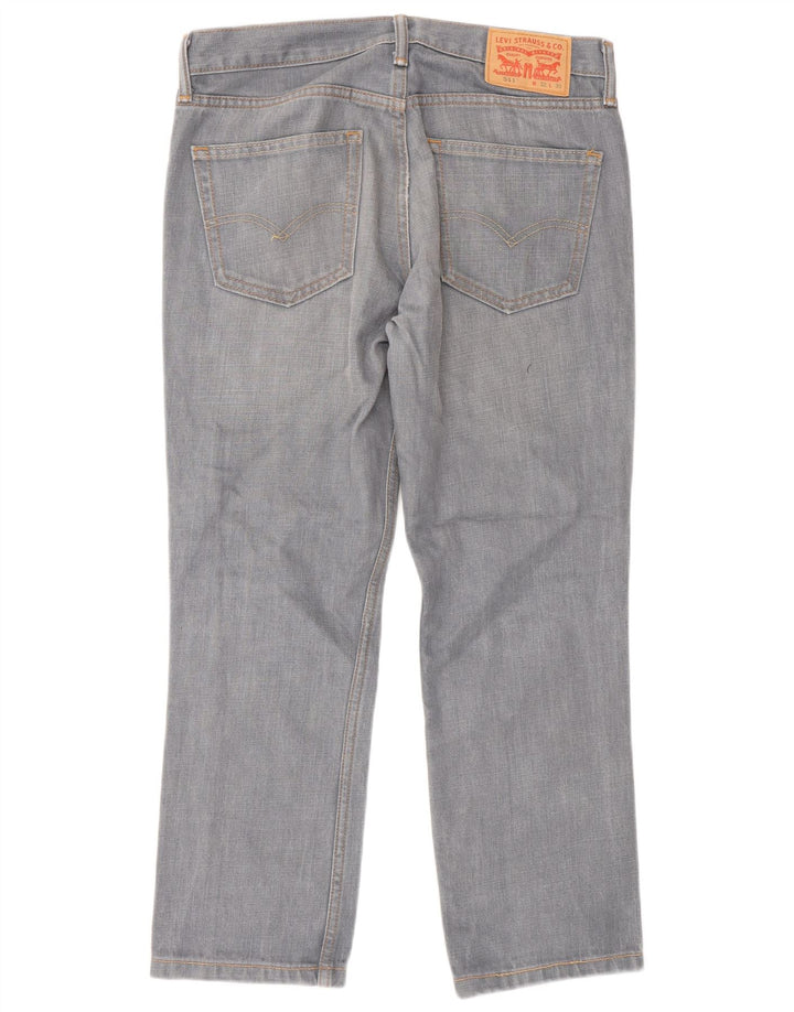 Levi's Mens 511 Tapered Slim Jeans W32 L30 Γκρι βαμβακερό