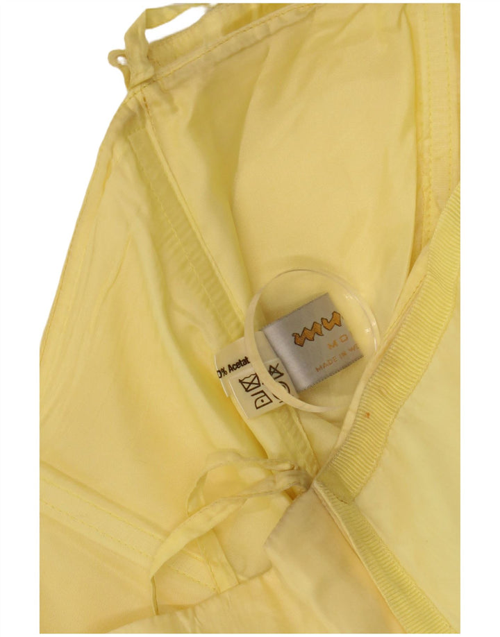 Murek Γυναικείο Ασύμμετρο Στράπλες Φόρεμα EU 38 Medium Yellow Acetate