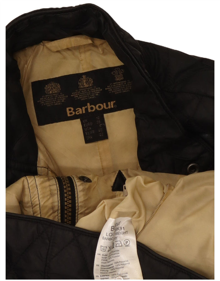 Γυναικείο καπιτονέ μπουφάν Barbour UK 12 Medium Black Polyamide