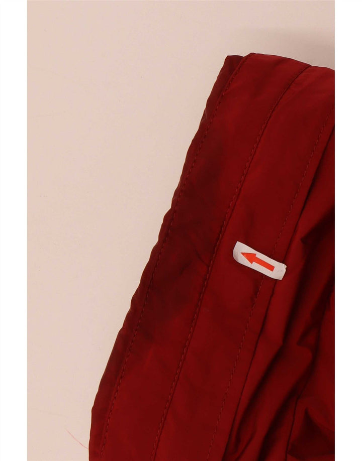 Zara Ανδρικό μπουφάν με κουκούλα UK 44 2XL κόκκινο πολυεστέρα