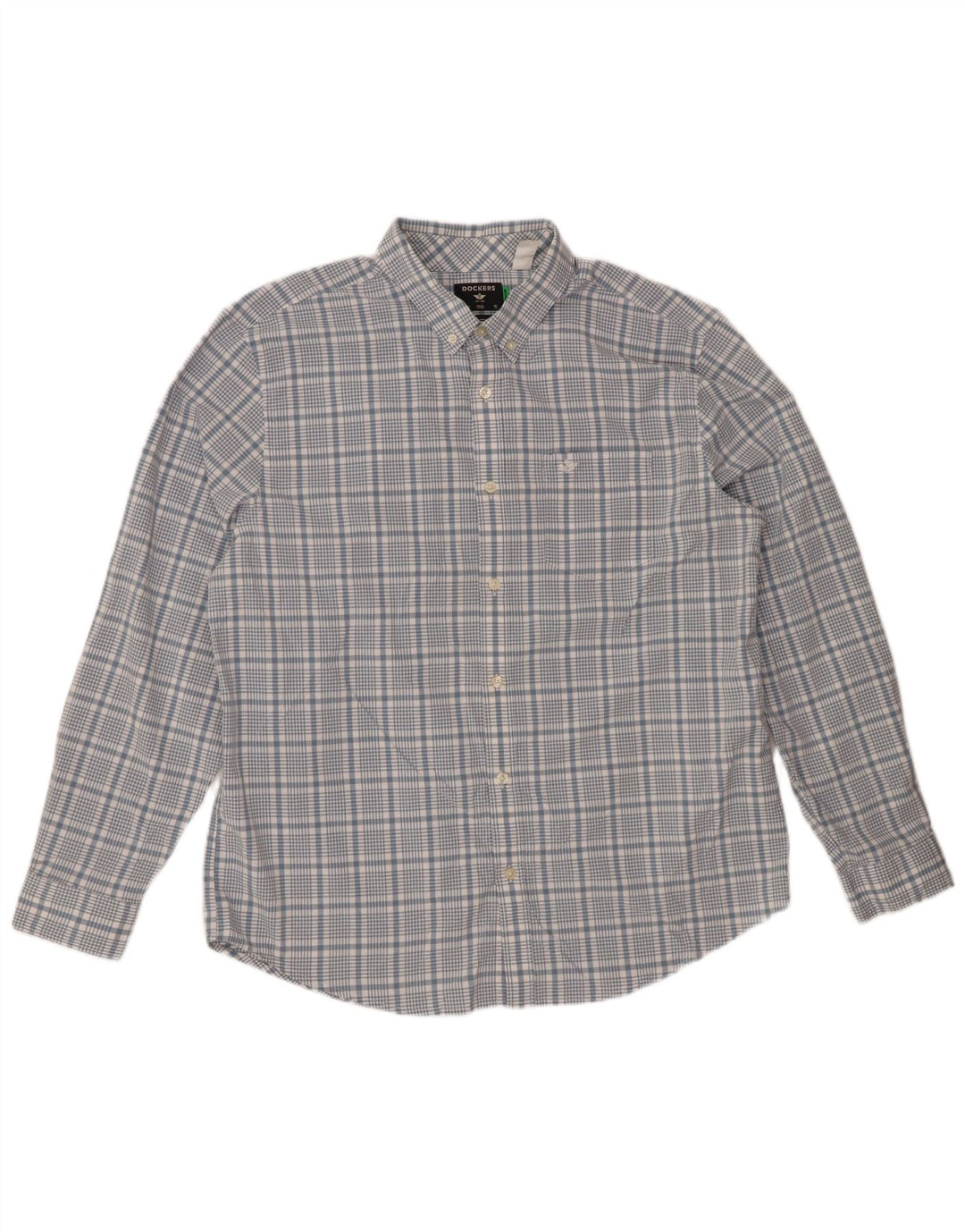 DOCKERS Ανδρικό πουκάμισο Classic Fit XL Μπλε βαμβακερό