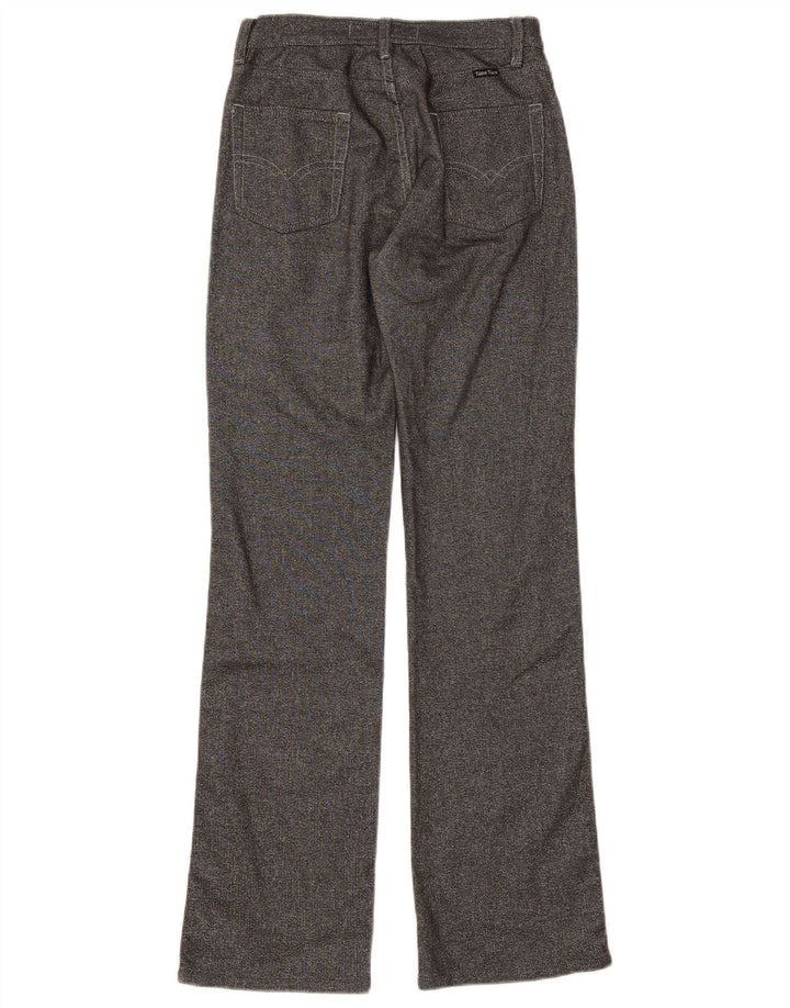 TAKE TWO Womens Bootcut Casual Trousers W29 L32 Grey Cotton