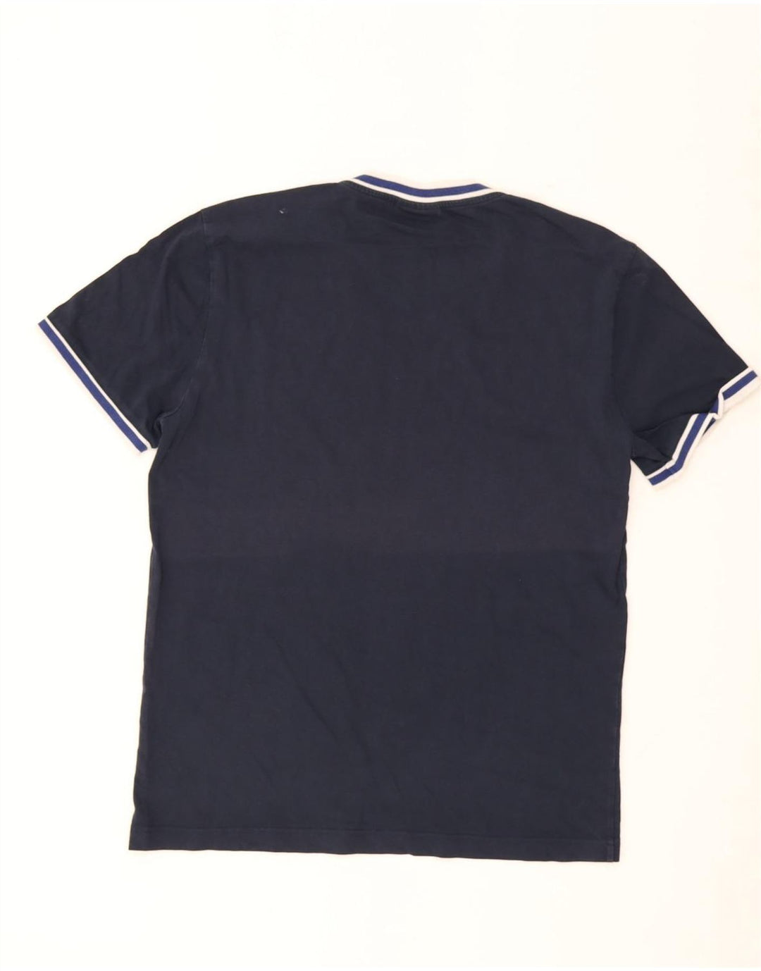 Calvin Klein Ανδρικό T-Shirt Top Large Navy Blue ριγέ