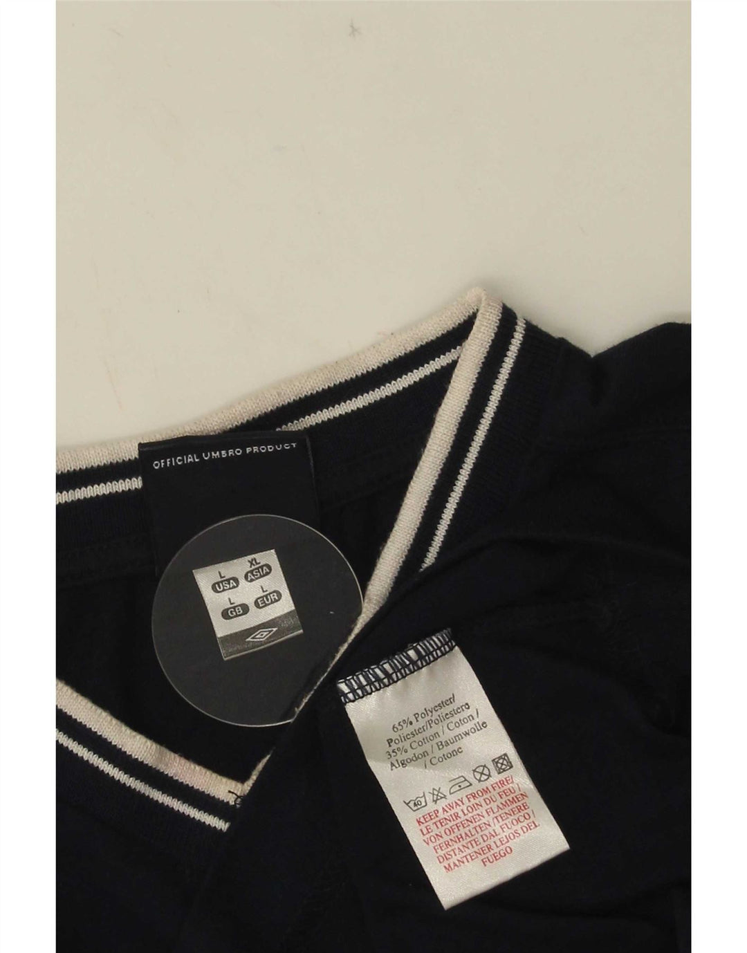 Ανδρικό γιλέκο Umbro Large Navy Blue Polyester