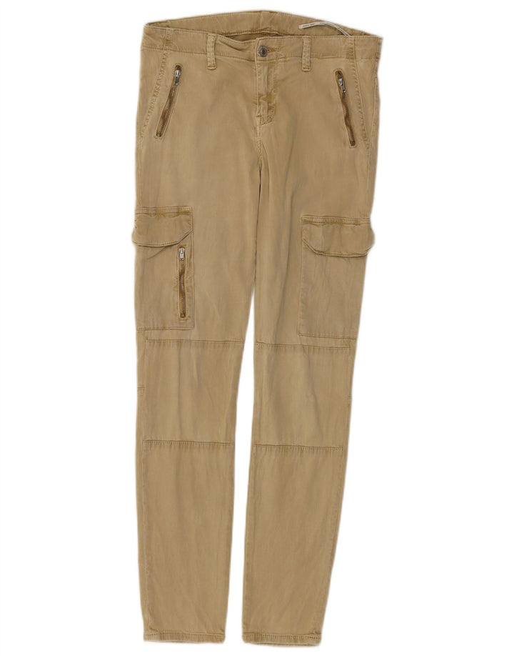 Zara Γυναικείο Slim Cargo Παντελόνι EU 38 Small W28 L28 Beige