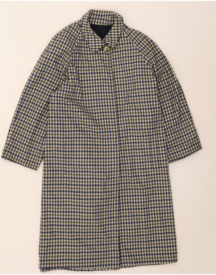 Vintage γυναικείο αναστρέψιμο πανωφόρι IT 42 Medium Navy Blue Polyester